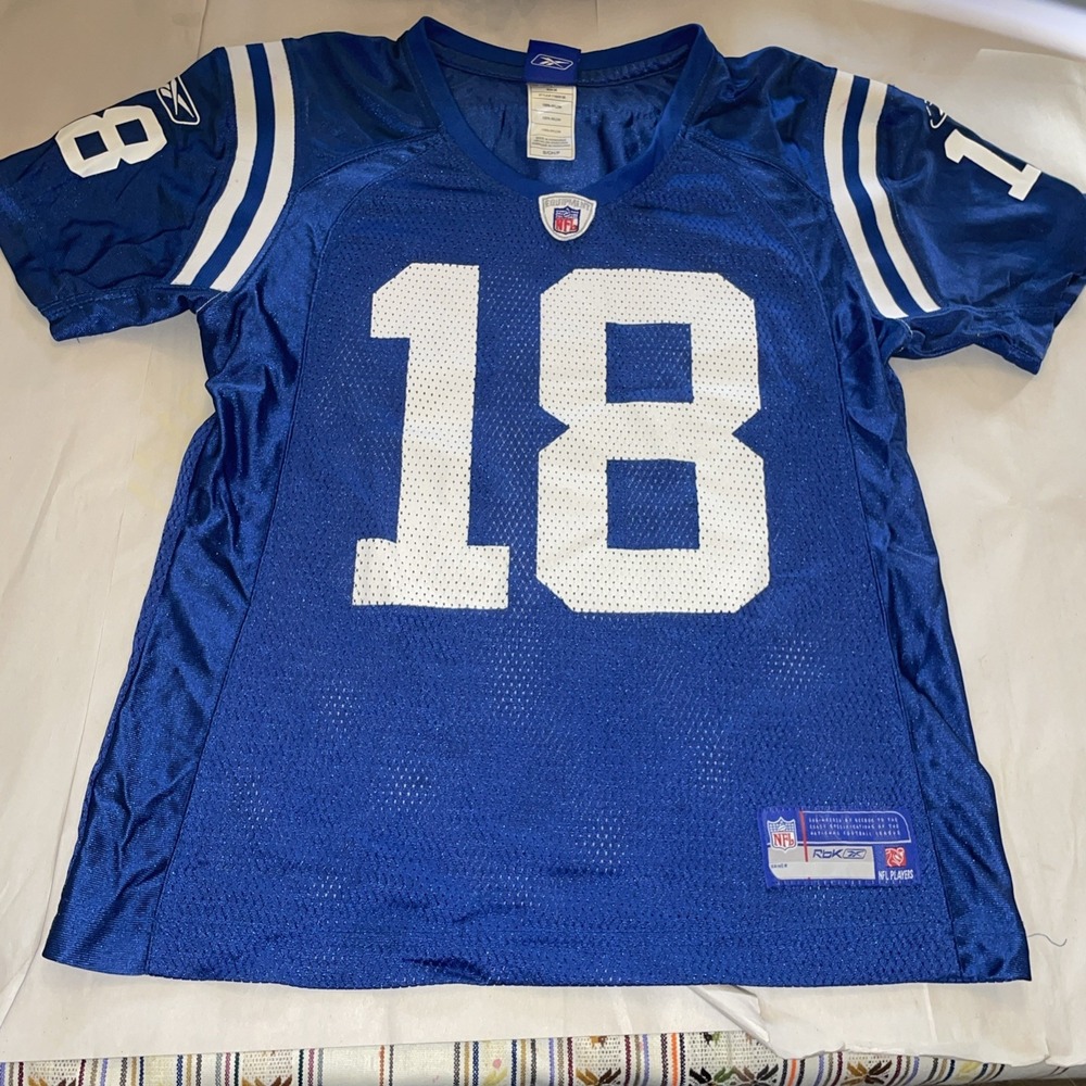 Youth Sized Reebok Peyton Manning 18 Indianapolis Colts Jersey NFL (1998-2011)‎